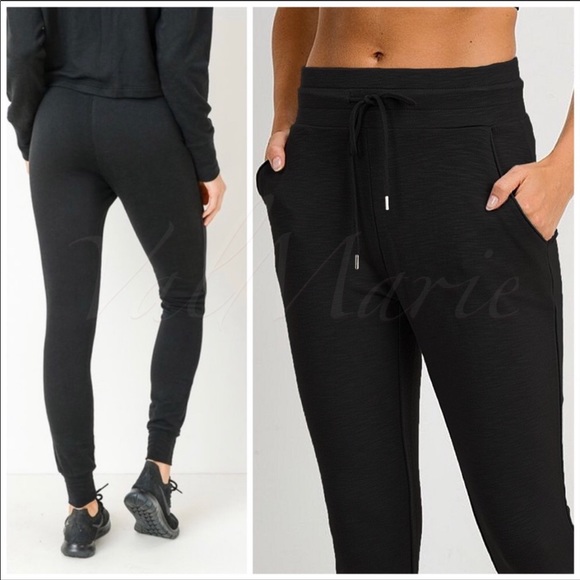 Size S Left! Comfy and Chic Black Joggers - Picture 3 of 3